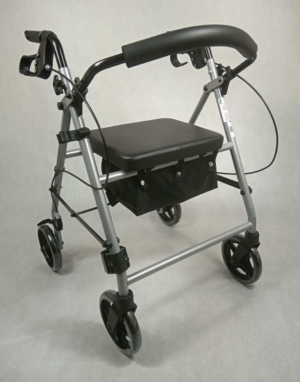 Chodzik rehabilitacyjny czterokołowy stalowy RF-610 Reha Fund